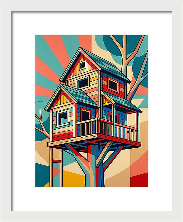 Colorful Treehouse Delight