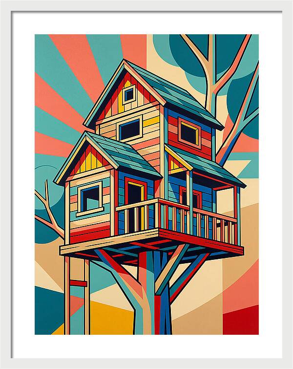 Colorful Treehouse Delight