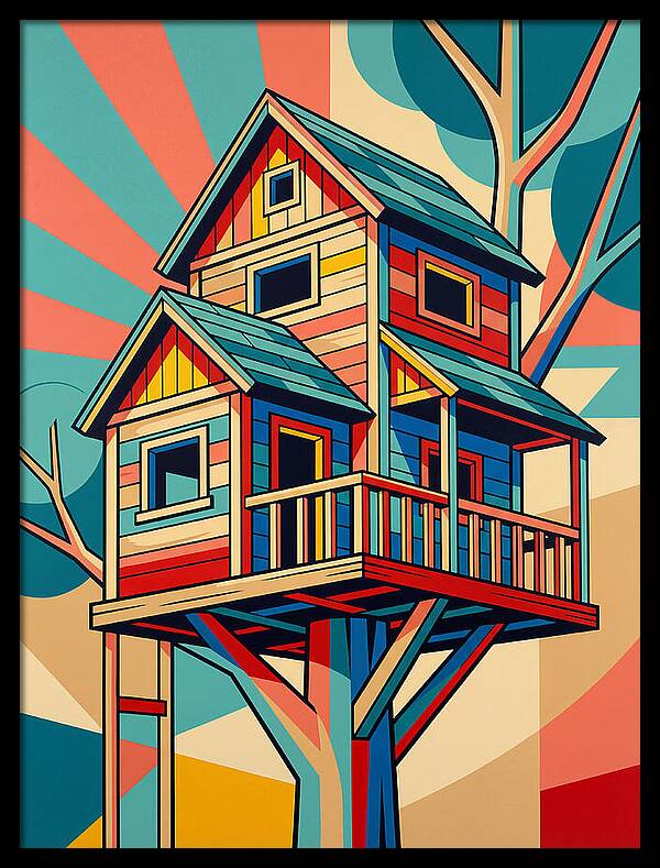 Colorful Treehouse Delight