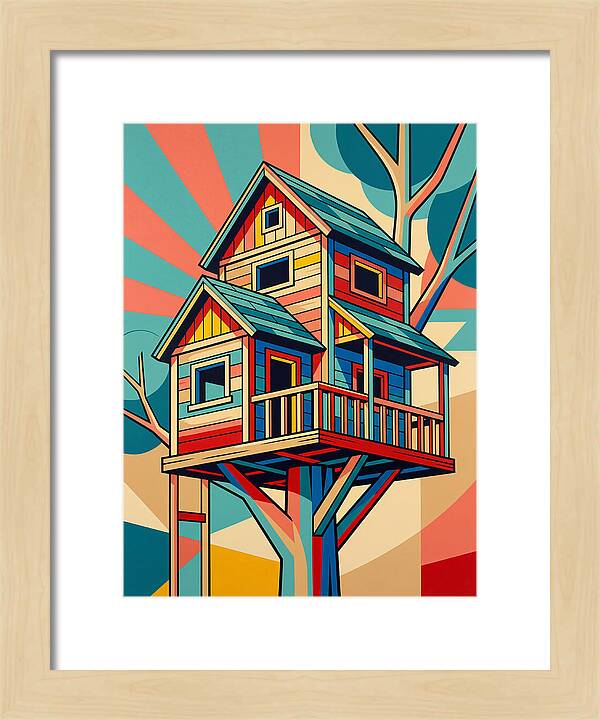 Colorful Treehouse Delight