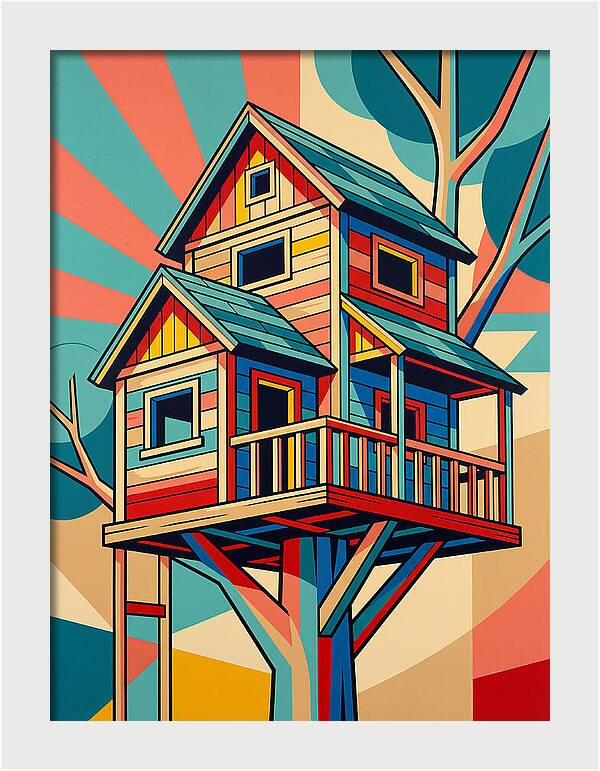 Colorful Treehouse Delight