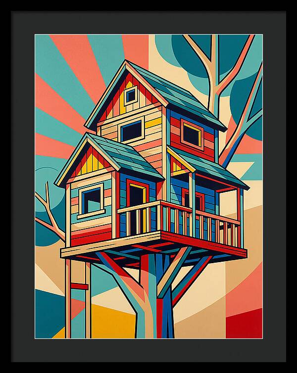 Colorful Treehouse Delight