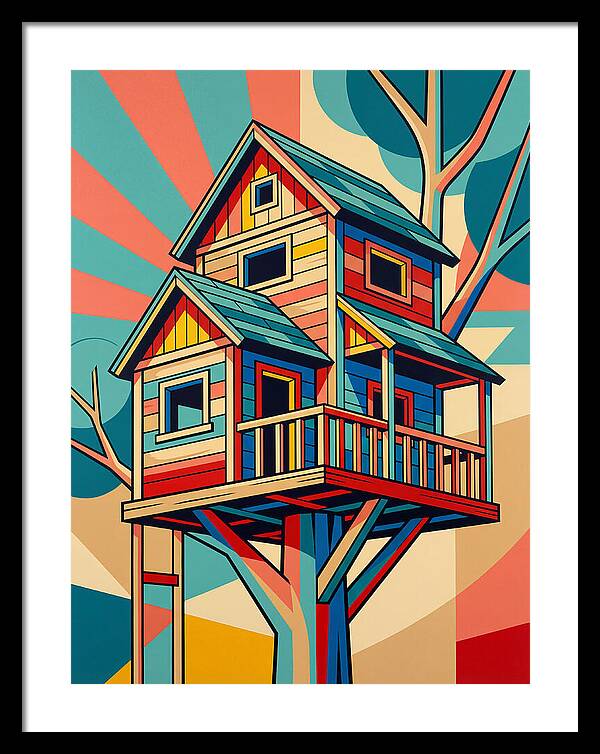 Colorful Treehouse Delight