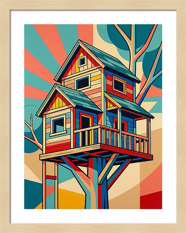 Colorful Treehouse Delight