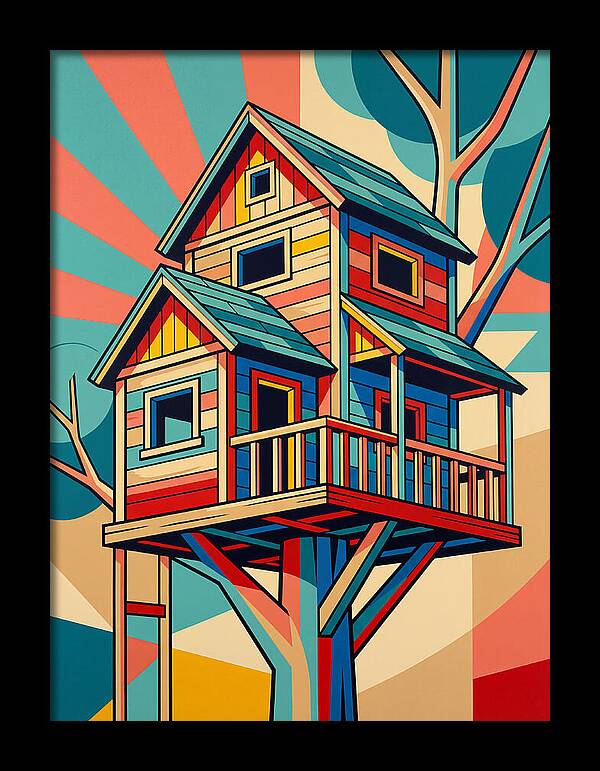 Colorful Treehouse Delight