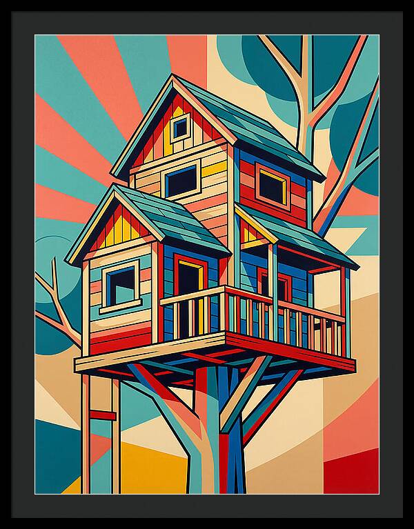 Colorful Treehouse Delight