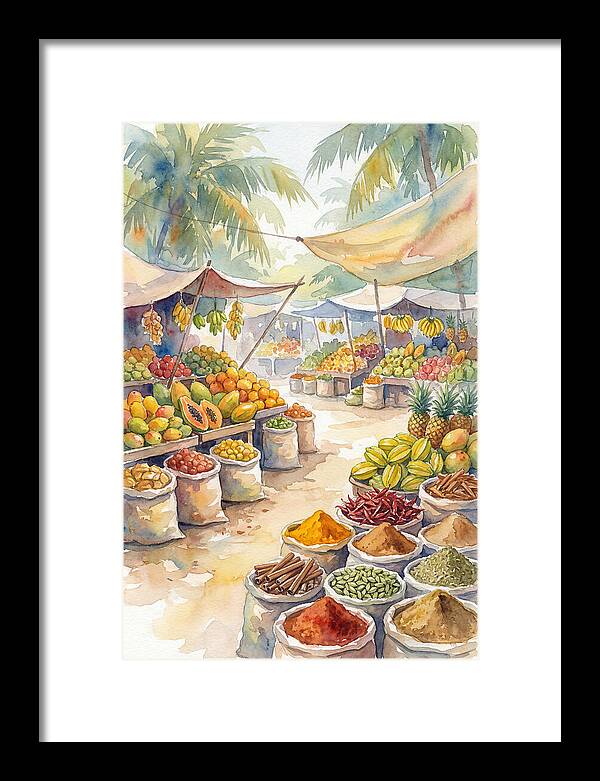 Colorful Tropical Market