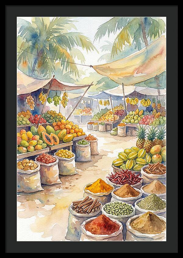 Colorful Tropical Market