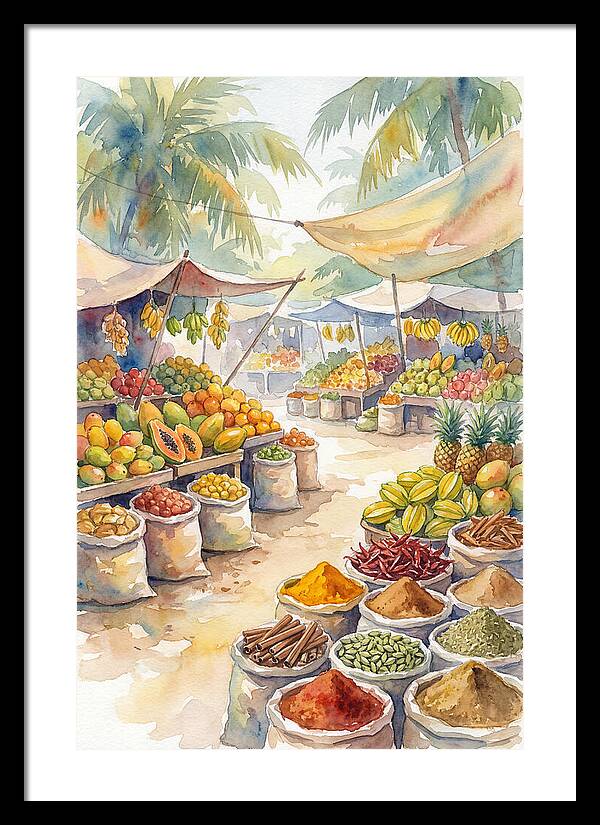 Colorful Tropical Market