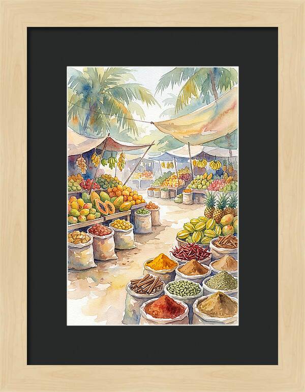 Colorful Tropical Market