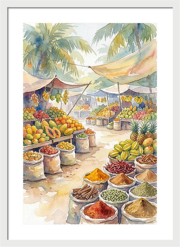 Colorful Tropical Market