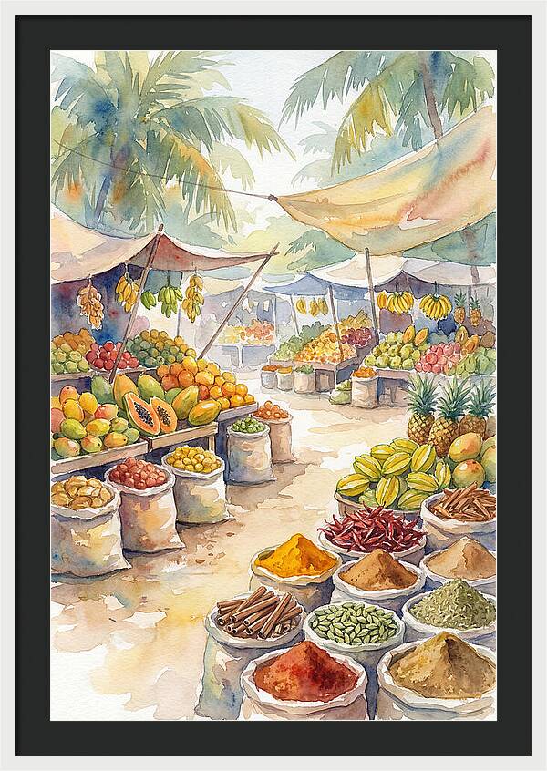 Colorful Tropical Market