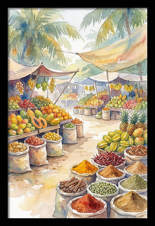 Colorful Tropical Market