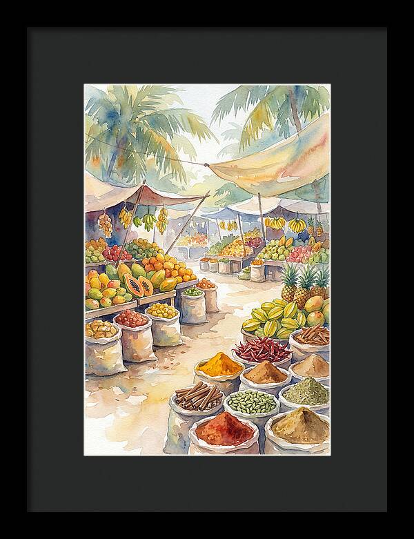 Colorful Tropical Market