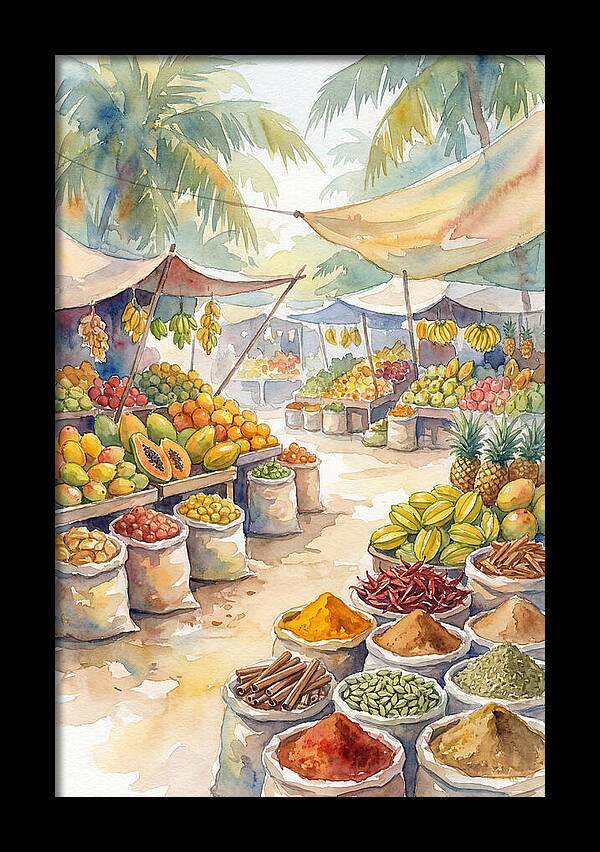 Colorful Tropical Market