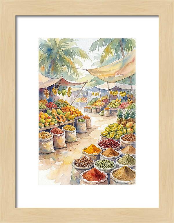 Colorful Tropical Market