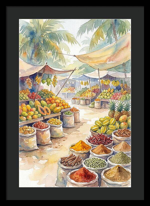Colorful Tropical Market