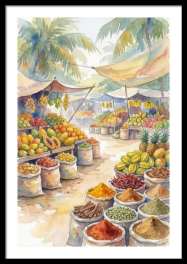 Colorful Tropical Market