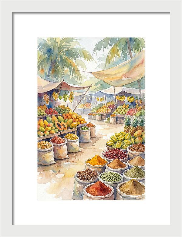 Colorful Tropical Market