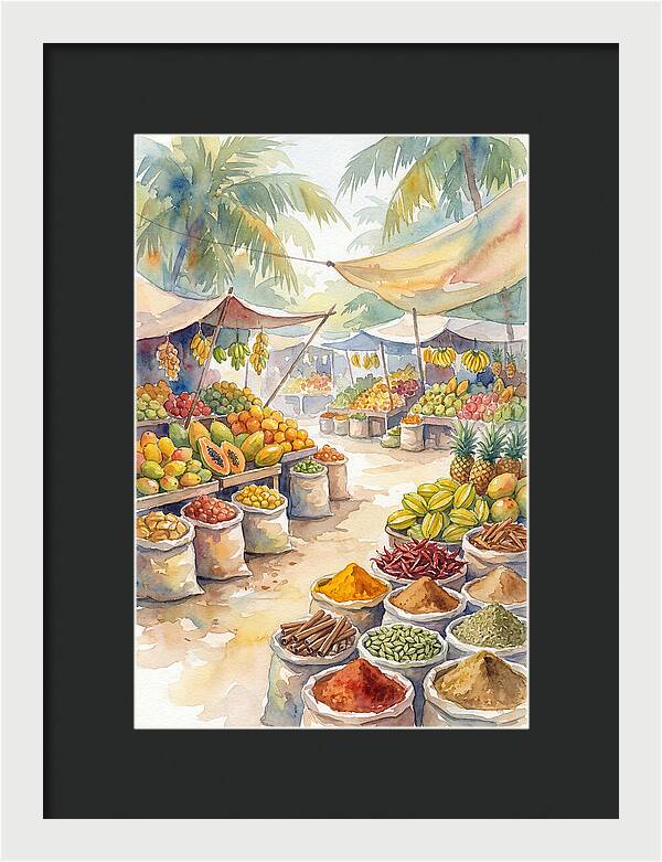 Colorful Tropical Market