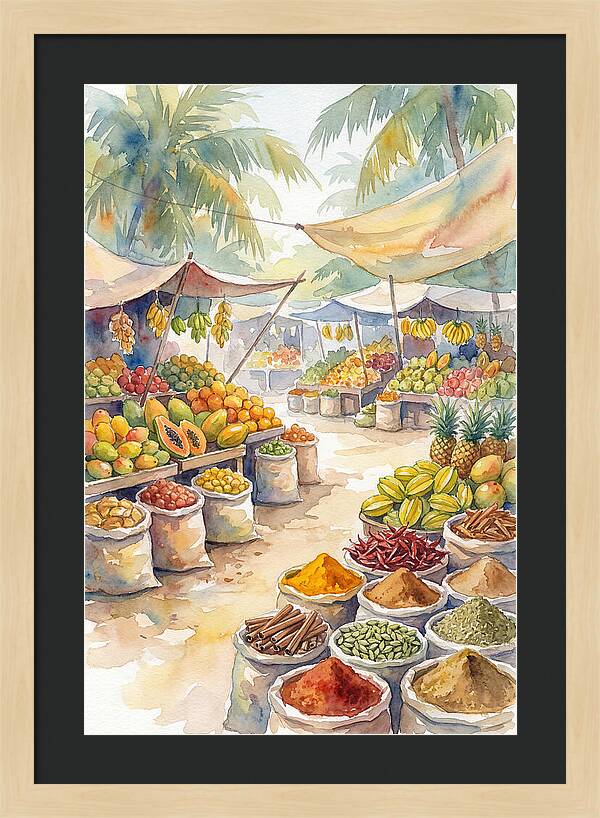 Colorful Tropical Market