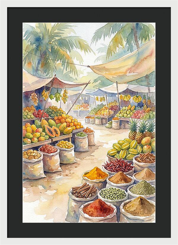 Colorful Tropical Market