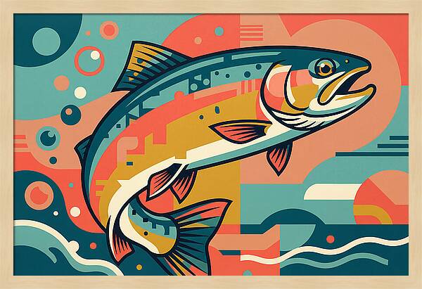 Colorful Trout Display