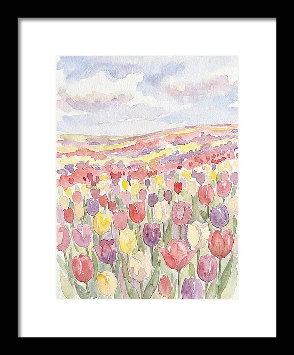 Colorful Tulip Landscape