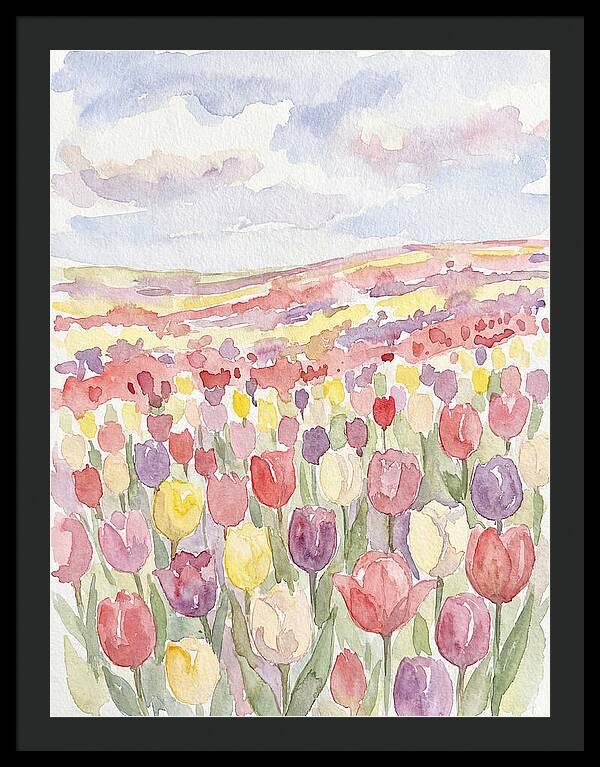 Colorful Tulip Landscape