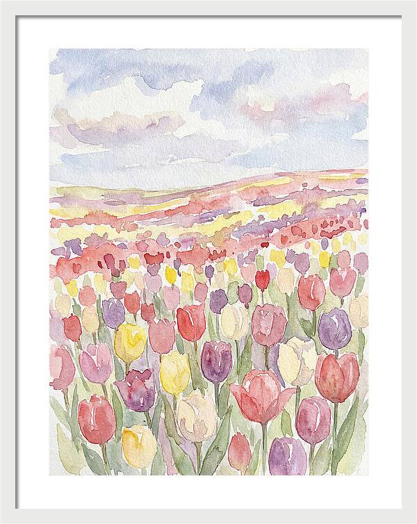 Colorful Tulip Landscape
