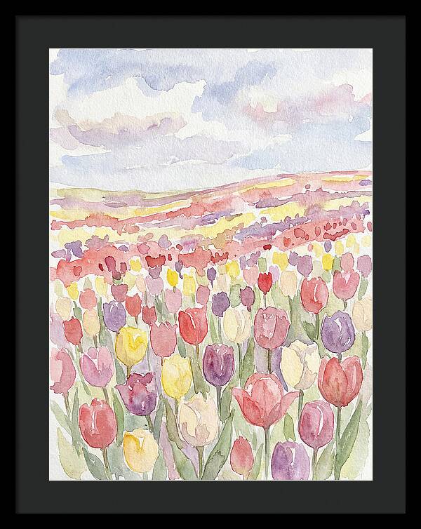 Colorful Tulip Landscape