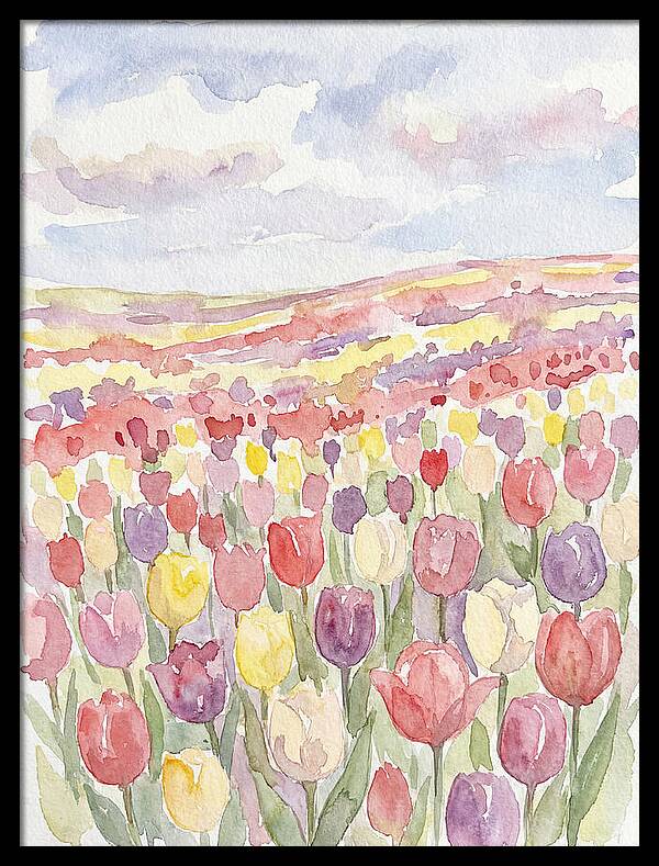 Colorful Tulip Landscape