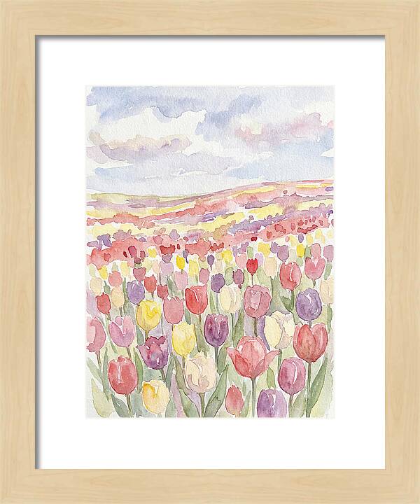 Colorful Tulip Landscape