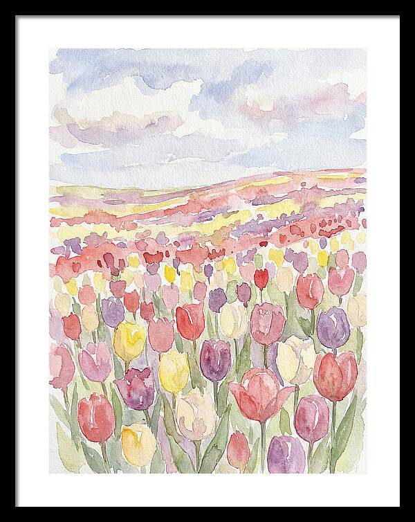 Colorful Tulip Landscape
