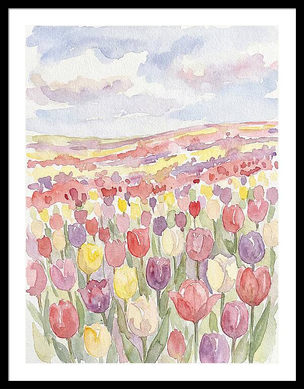 Colorful Tulip Landscape