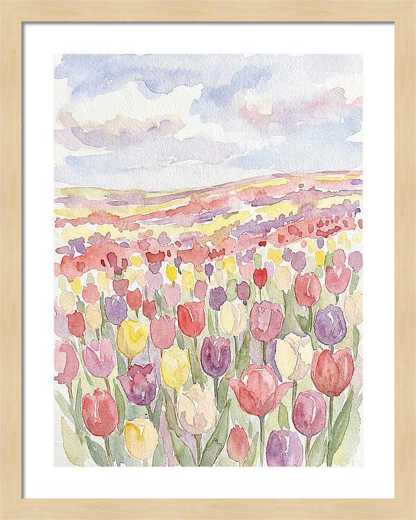 Colorful Tulip Landscape