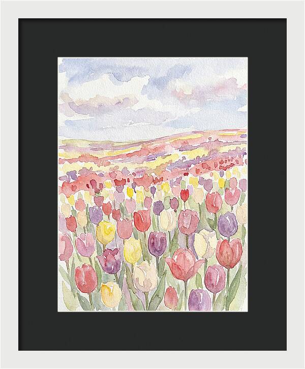 Colorful Tulip Landscape