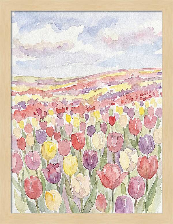 Colorful Tulip Landscape