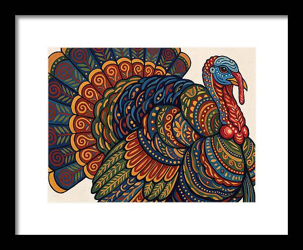 Colorful Turkey Folk Art