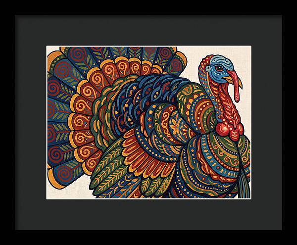 Colorful Turkey Folk Art