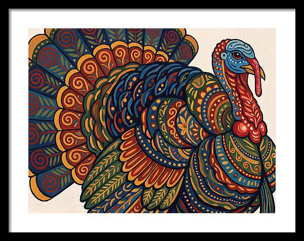 Colorful Turkey Folk Art