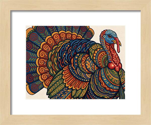 Colorful Turkey Folk Art