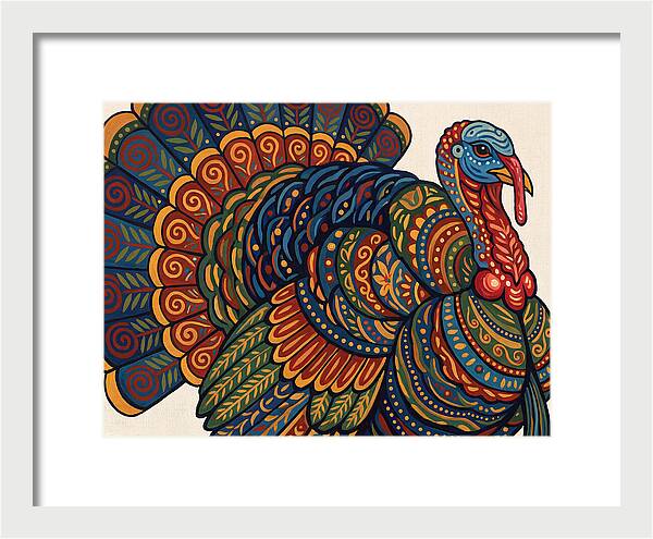 Colorful Turkey Folk Art