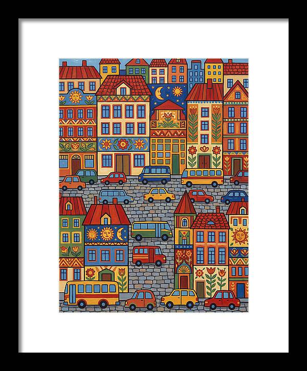 Colorful Urban Street Scene