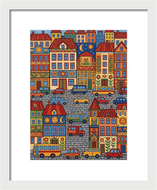 Colorful Urban Street Scene
