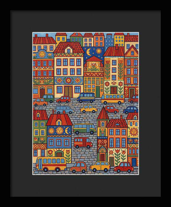 Colorful Urban Street Scene