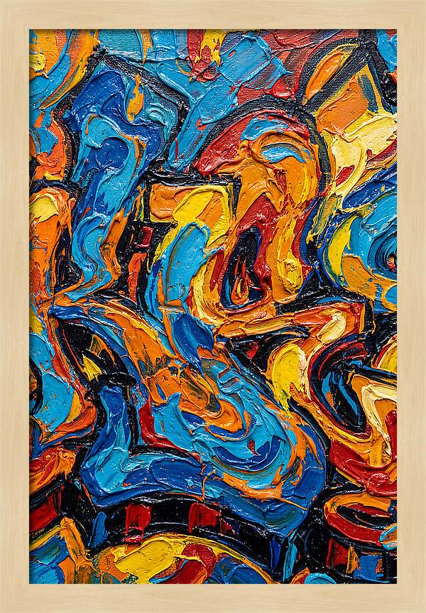 Colorful Whirlwind Of Emotion