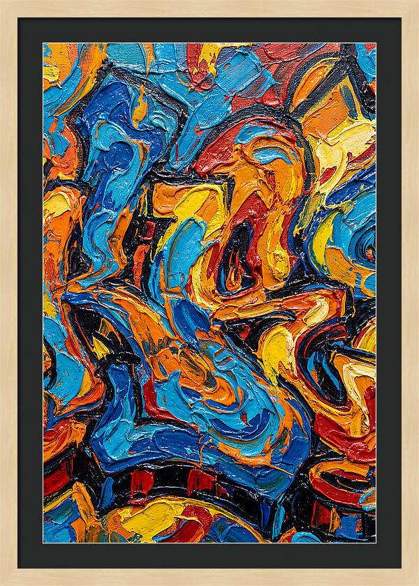 Colorful Whirlwind Of Emotion