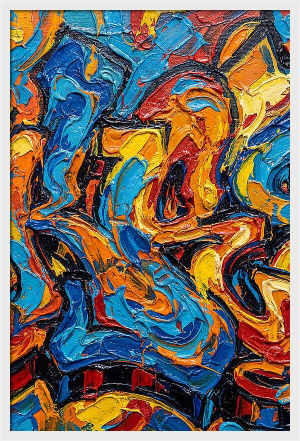 Colorful Whirlwind Of Emotion