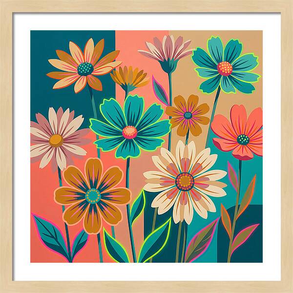 Colorful Wildflower Harmony